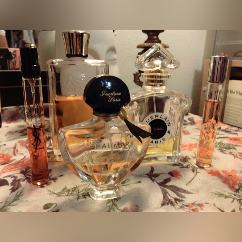 5 Good Used Perfumes Fragrance Guerlain Ysl Lancôme Beautiful Bottles